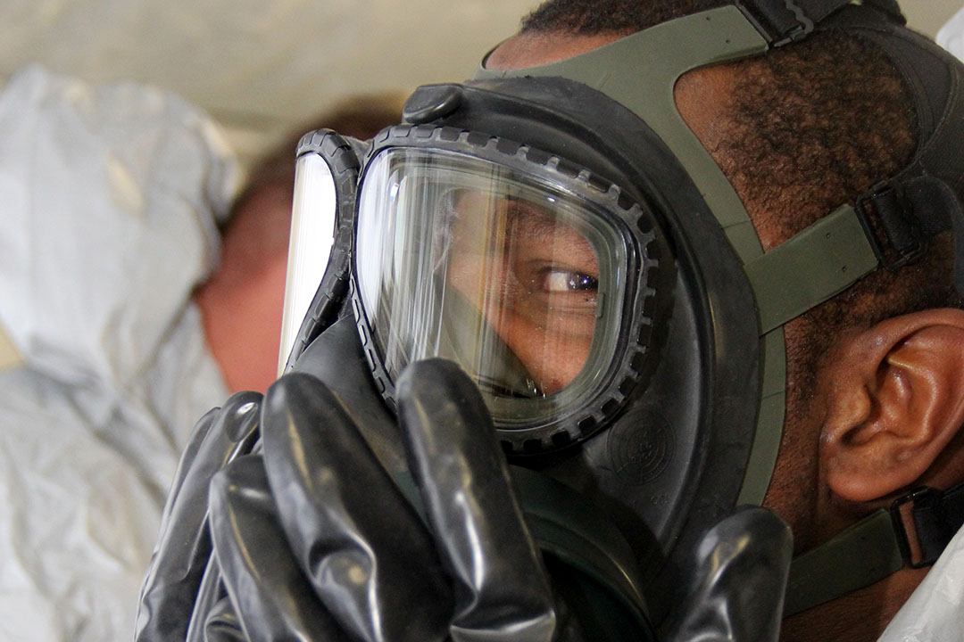 CBARR personnel have the training and capability to safely carry out missions which involve chemical and biological threats.
