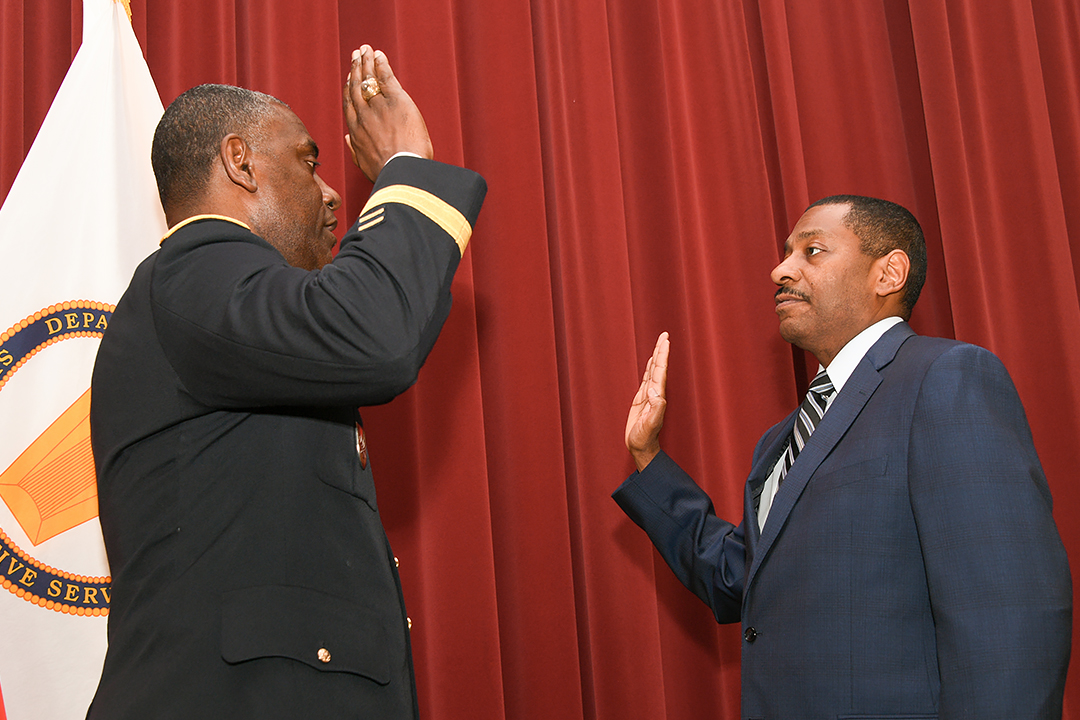 Moore Assumes Responsibilities of Director during Ceremony