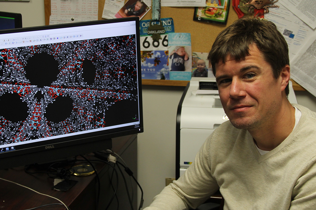 Jared Decoste, Ph.D., is ECBC's lead for MOF photocatalysis research.