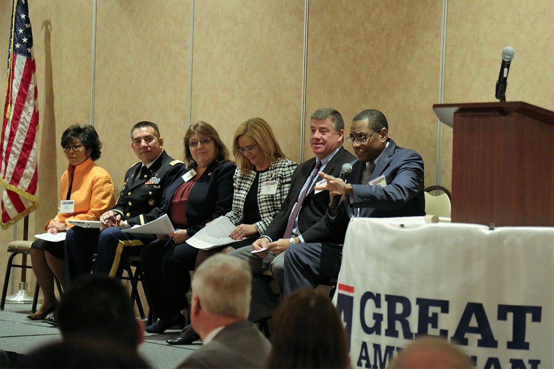 A panel of local military and civilian leaders discussed the future of defense community in the Edgewood area during the Army Alliance’s annual breakfast on Thursday, Nov. 15, 2018.