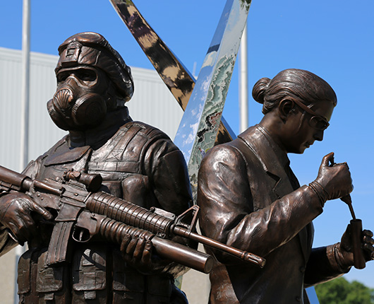 CCDC Chemical Biological Center Statue Honors Soldiers, Scientists