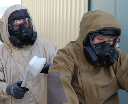 Biologists Develop Rad Plan to Test Protective Suits