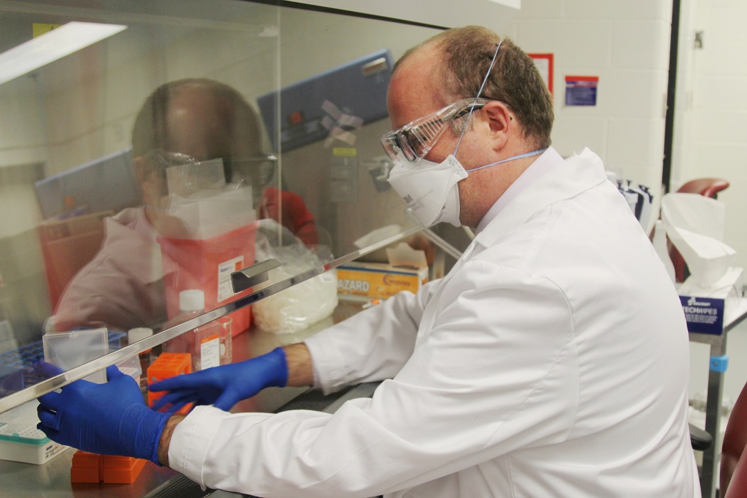 Dr. Robert Kristovich leads a team of Center experts whose job is to evaluate emerging chemical agent threats.
